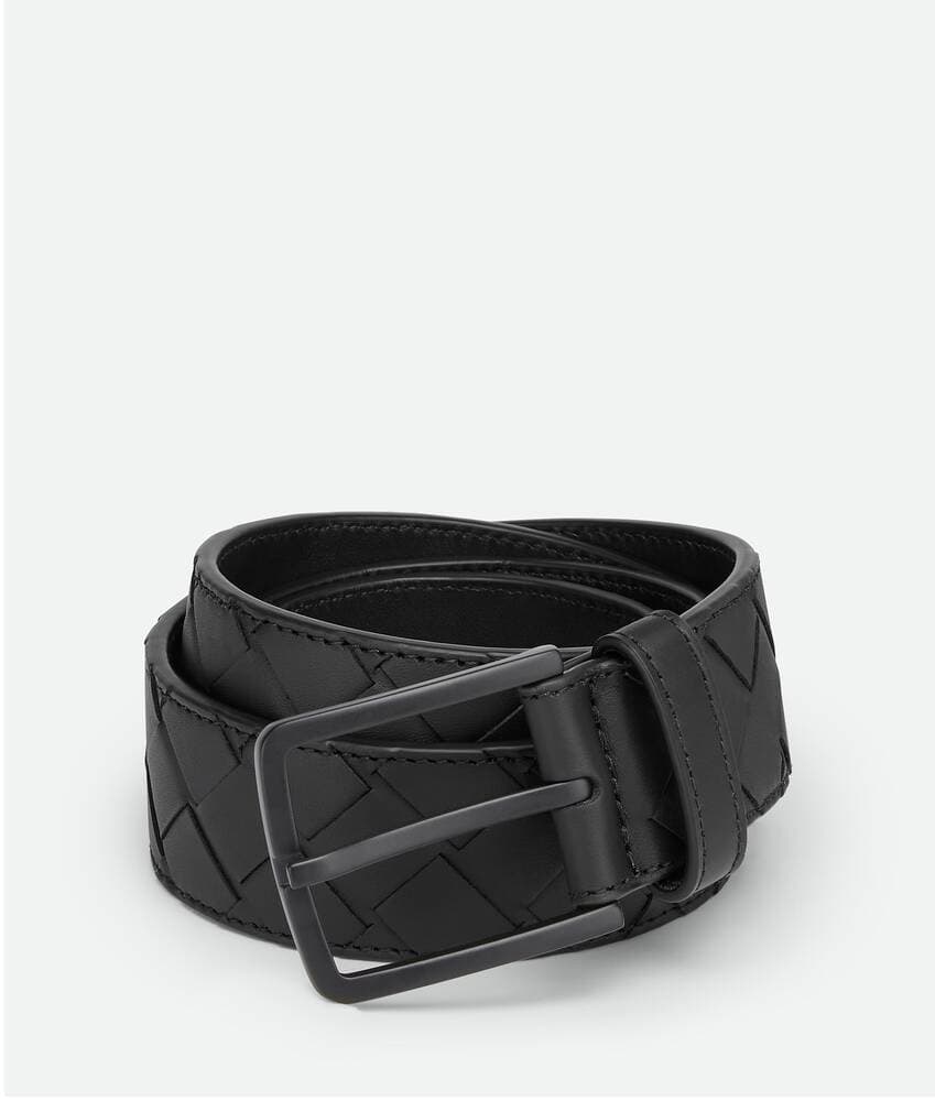 Intrecciato Woven Leather Belt