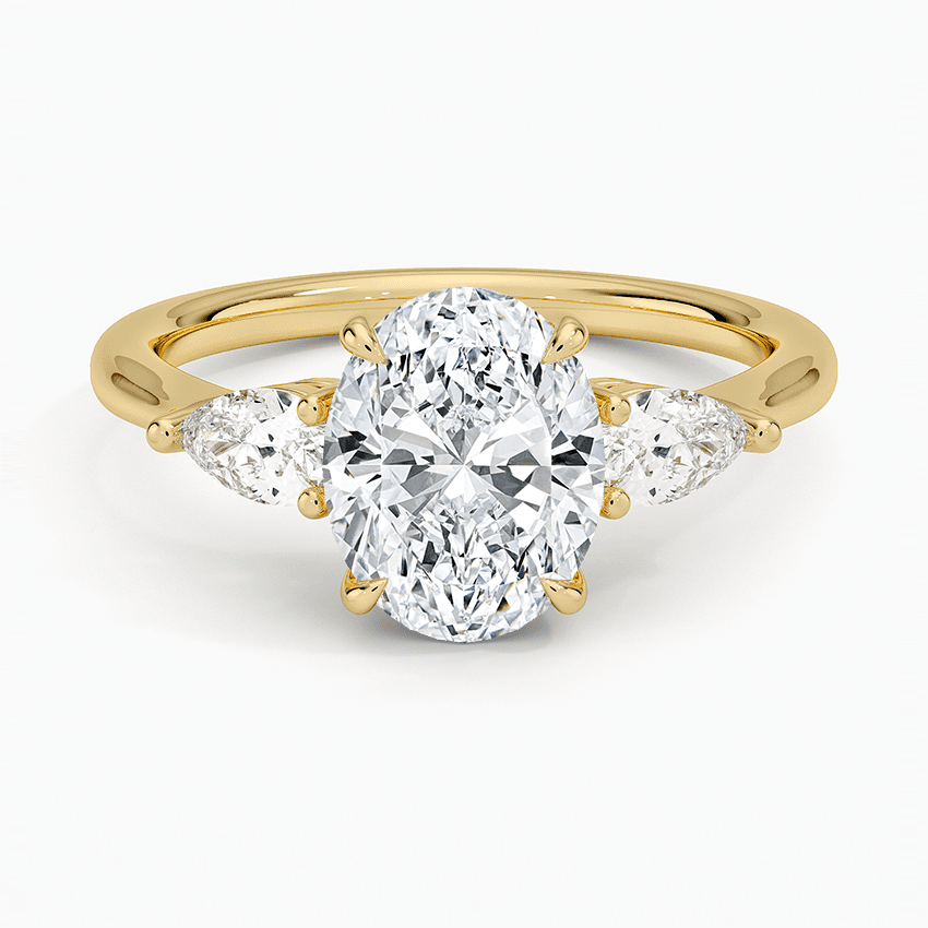 "Opera" Three Stone Diamond Ring