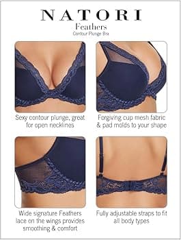 Feathers Contour Plunge Bra