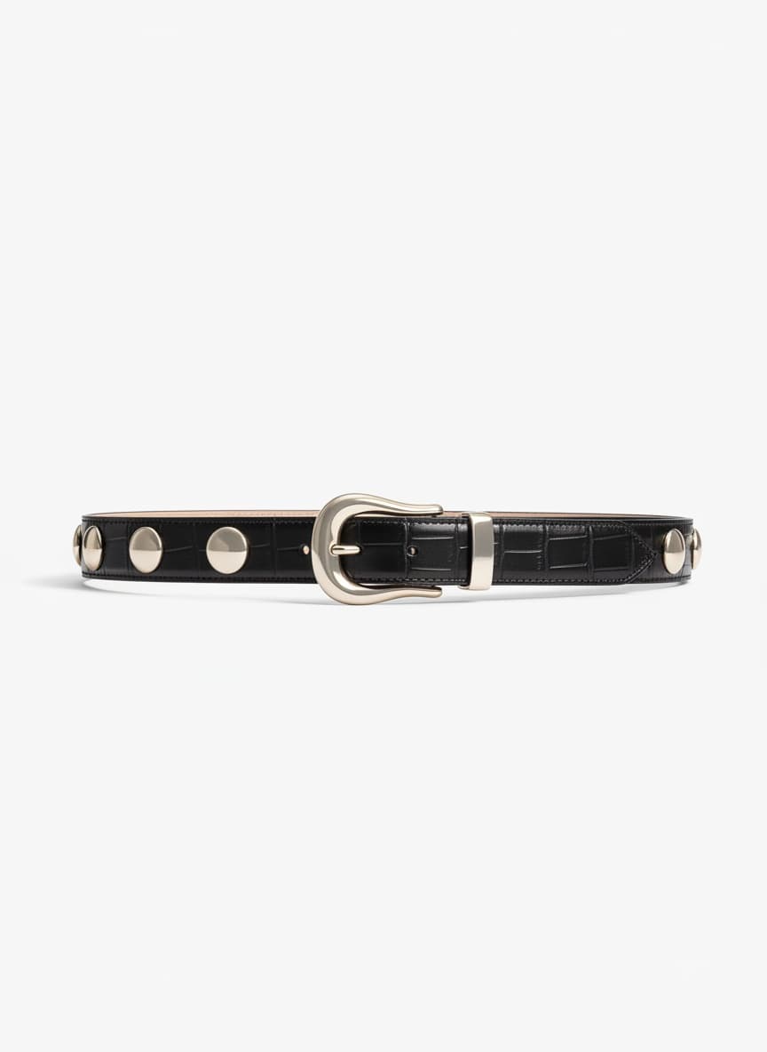 The Benny Studded Leather Belt