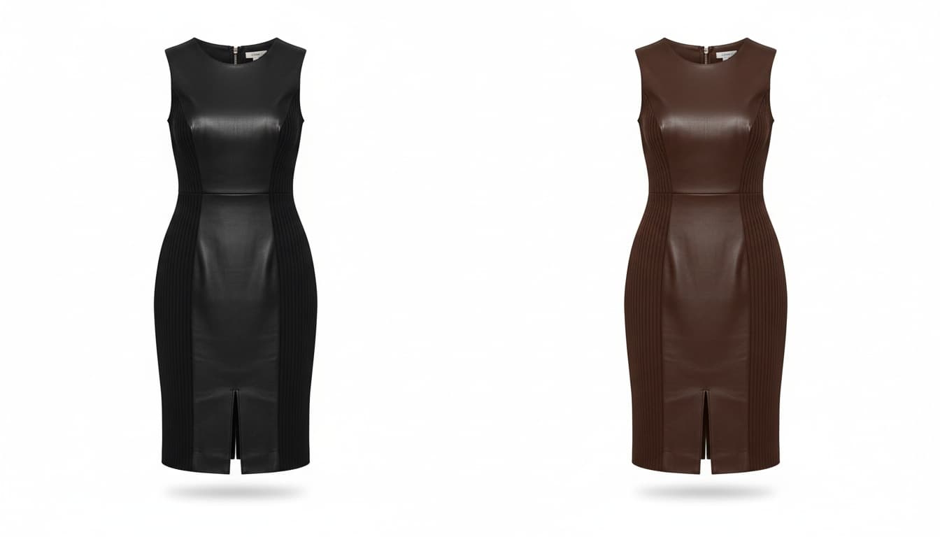 Leather Dresses and Exaggerated Silhouette Pieces
