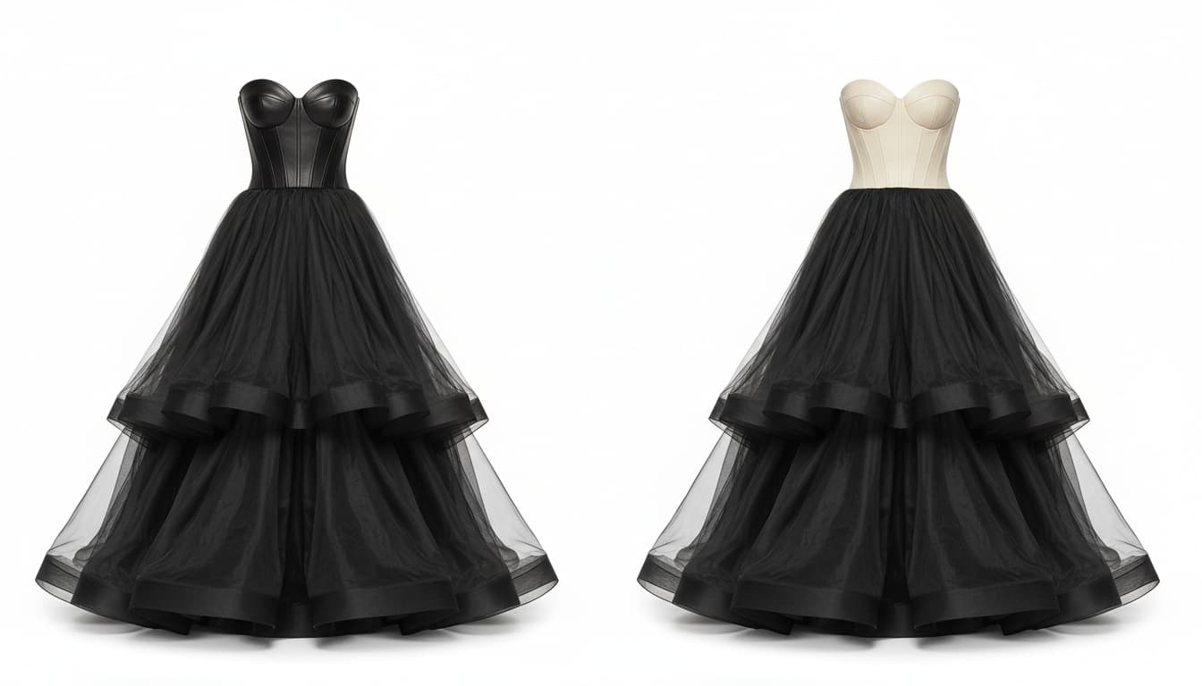 Leather Dresses and Exaggerated Silhouette Pieces