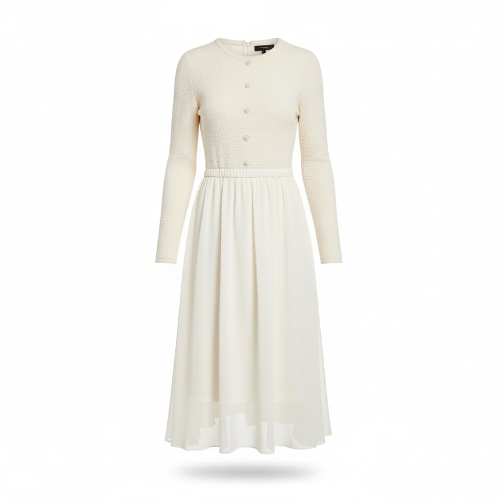 Bouclé and Tailored Midi Dresses