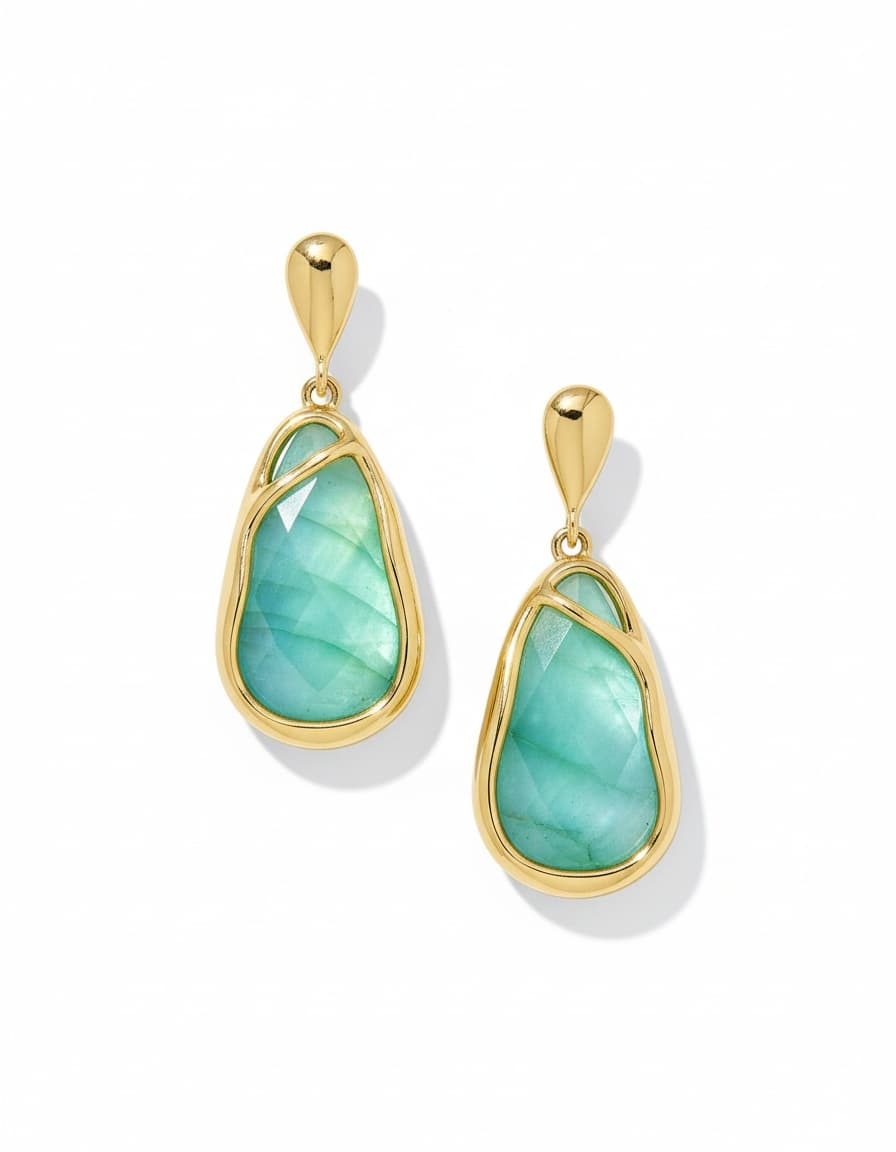 Elle Lattice Frame Earrings