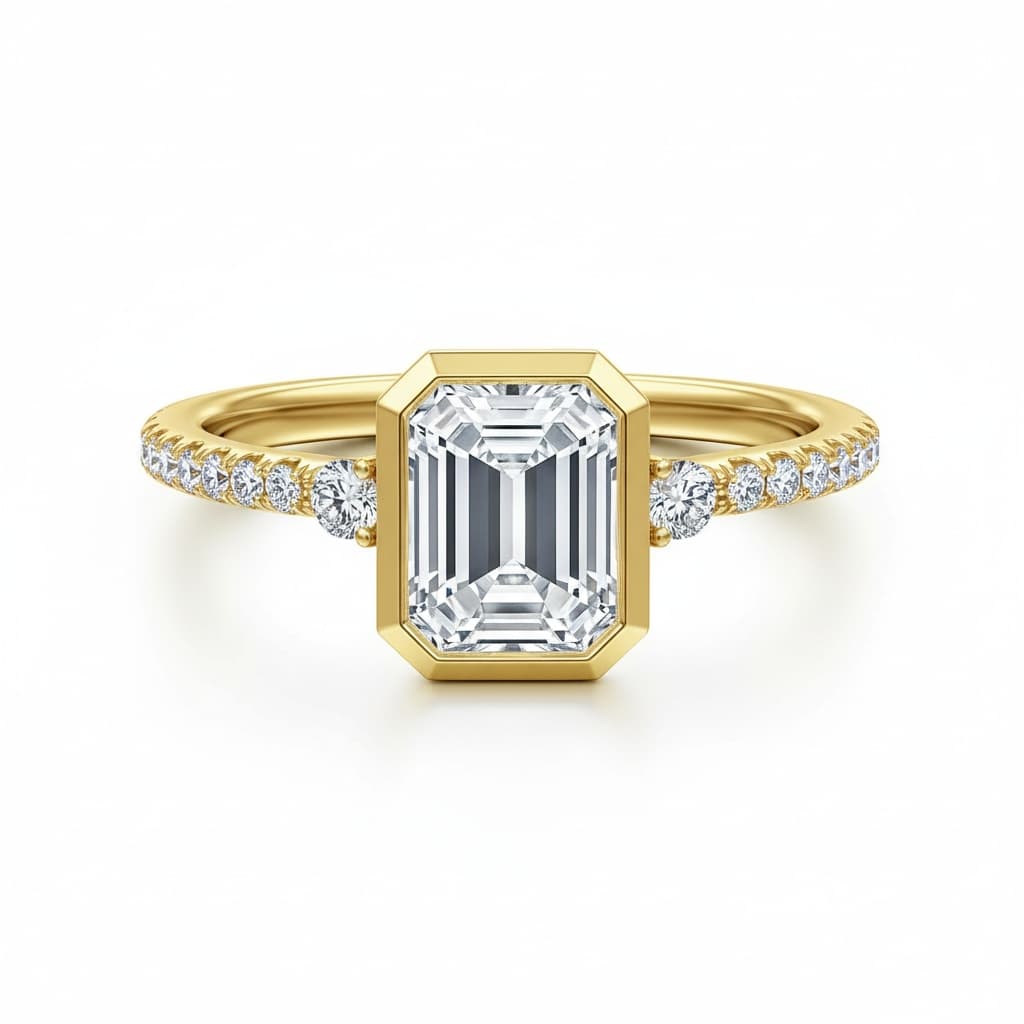 "Danette" Emerald Cut Diamond Ring