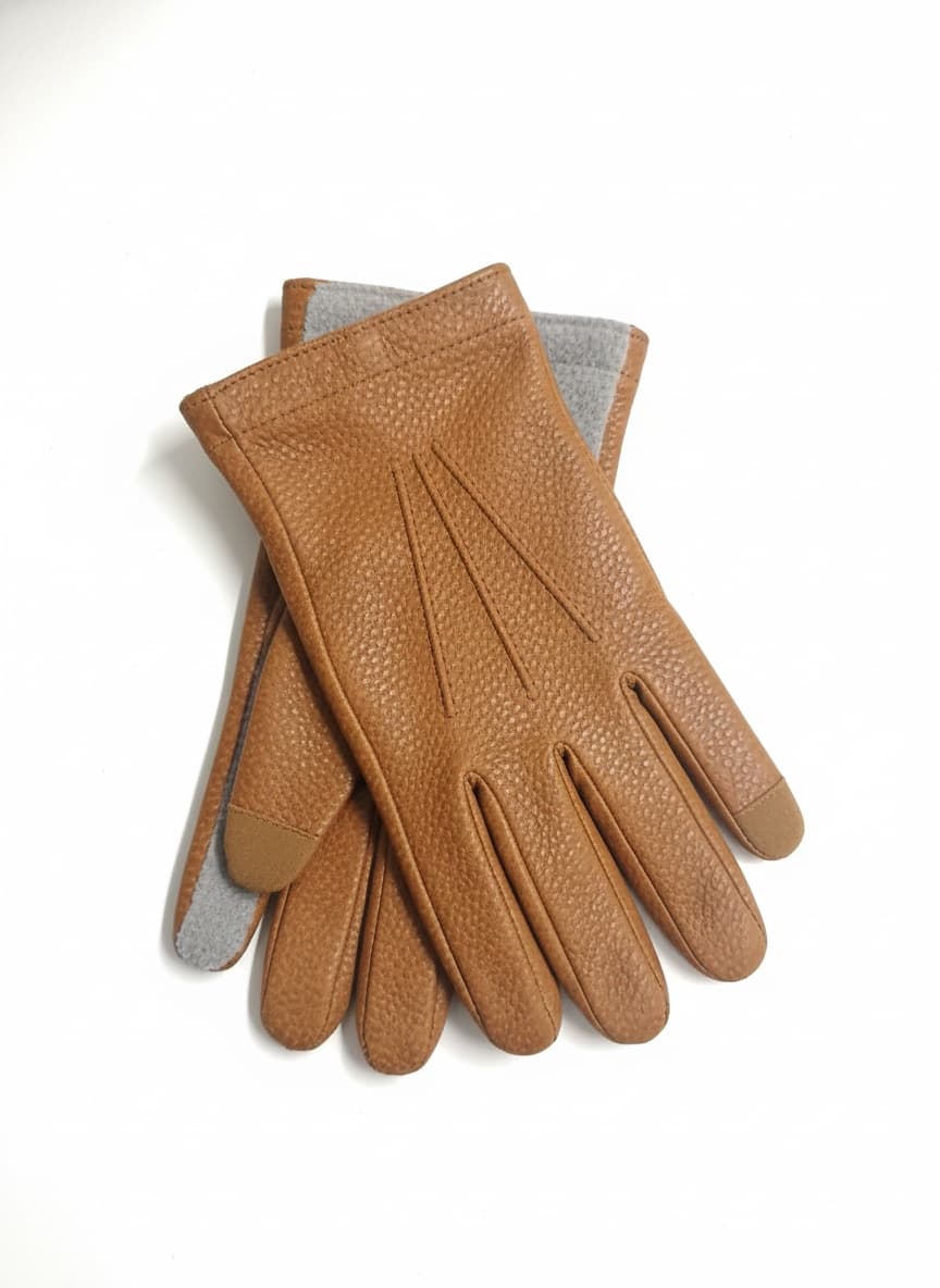 Classic Kid Leather Gloves with Cashmere Lining