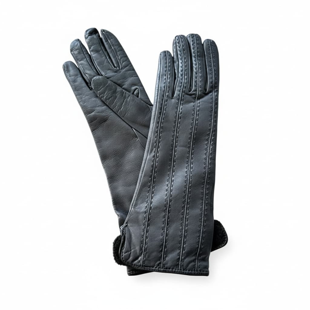 Mid-Length Silk Lined Leather Gloves