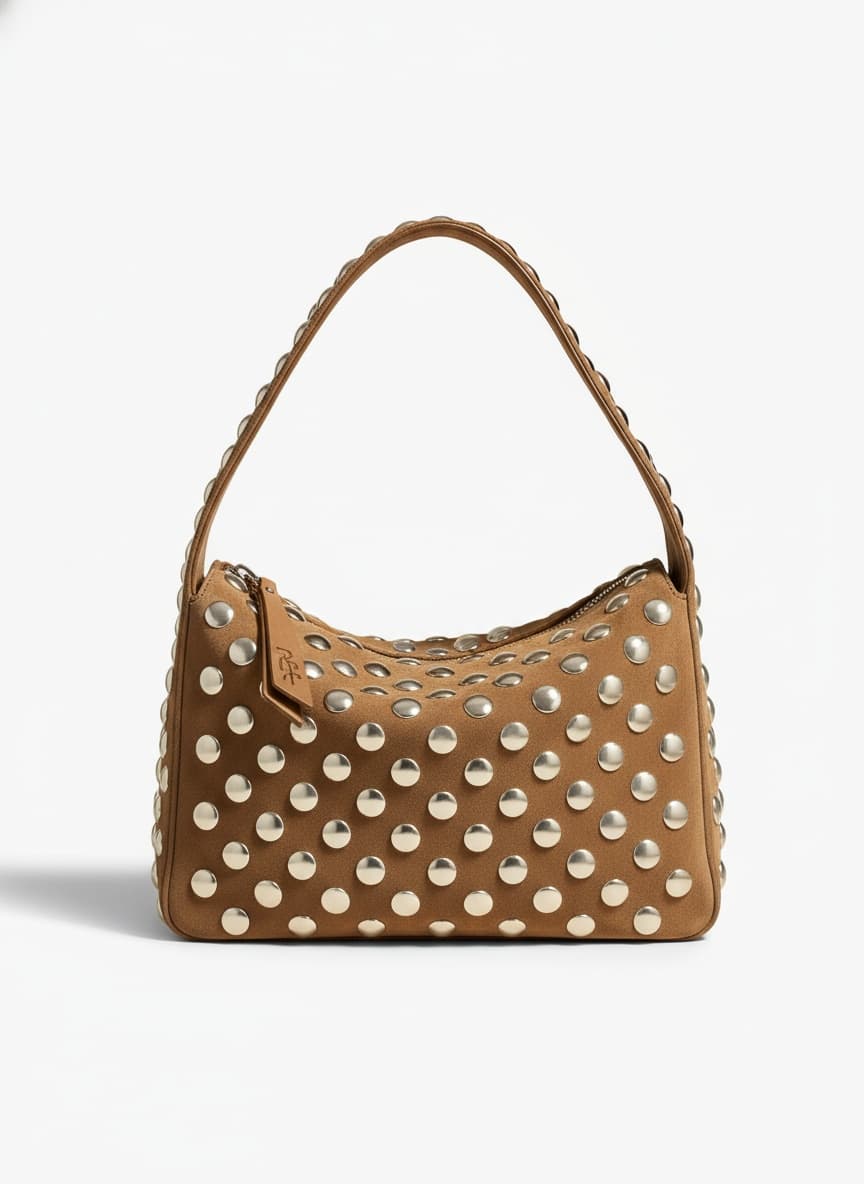 Elena Suede Shoulder Bag