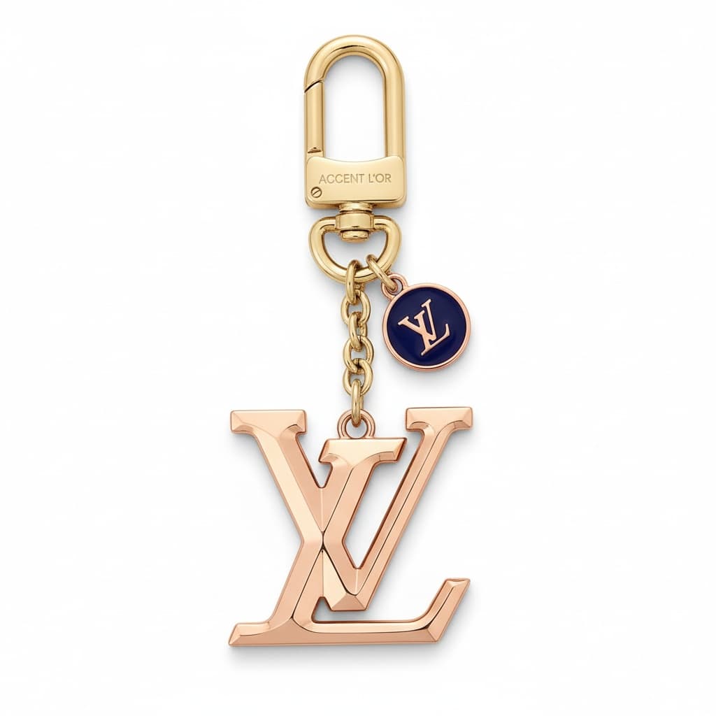 LV Facettes Bag Charm & Key Holder