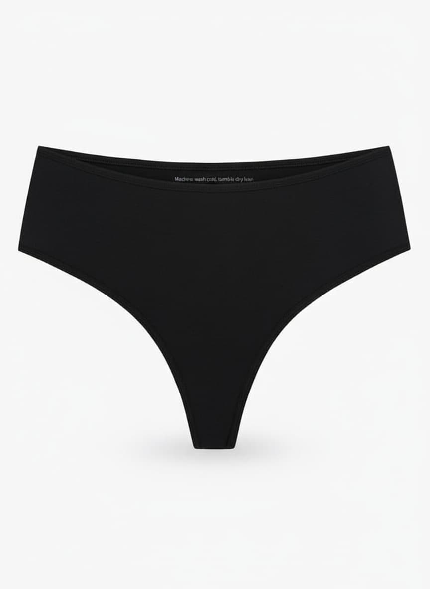 Core Microfiber High-Leg Thong