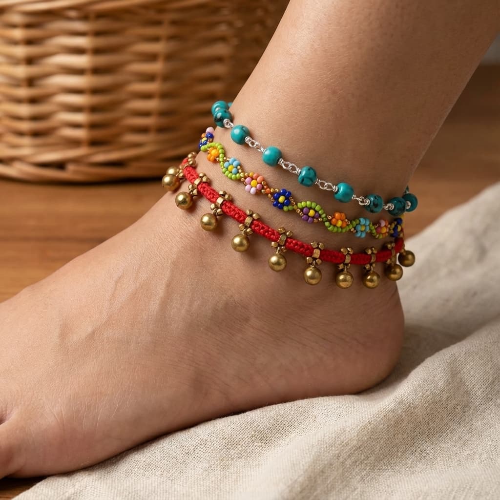 Artisanal & Beaded Anklets