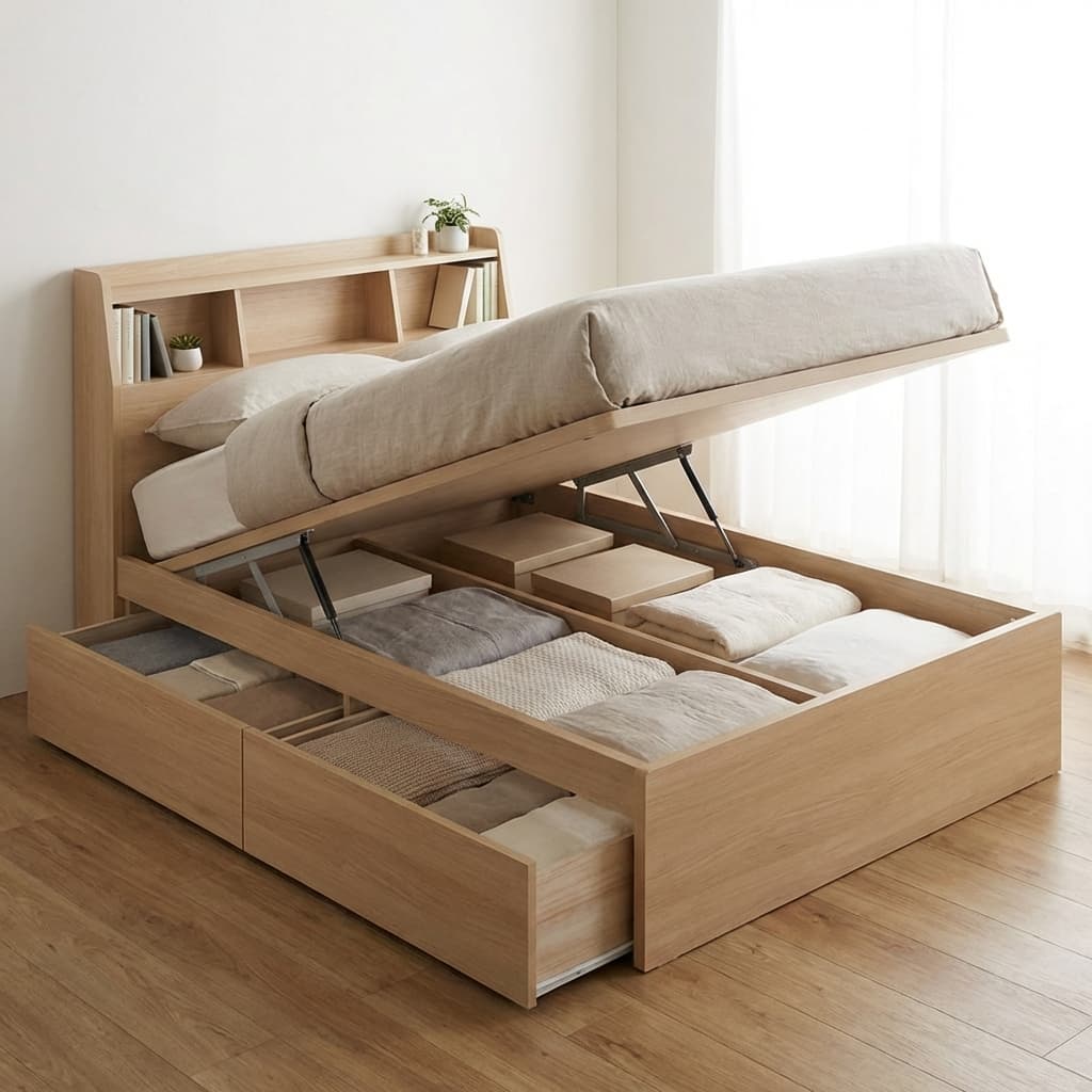 Multifunctional Storage Bed Frame