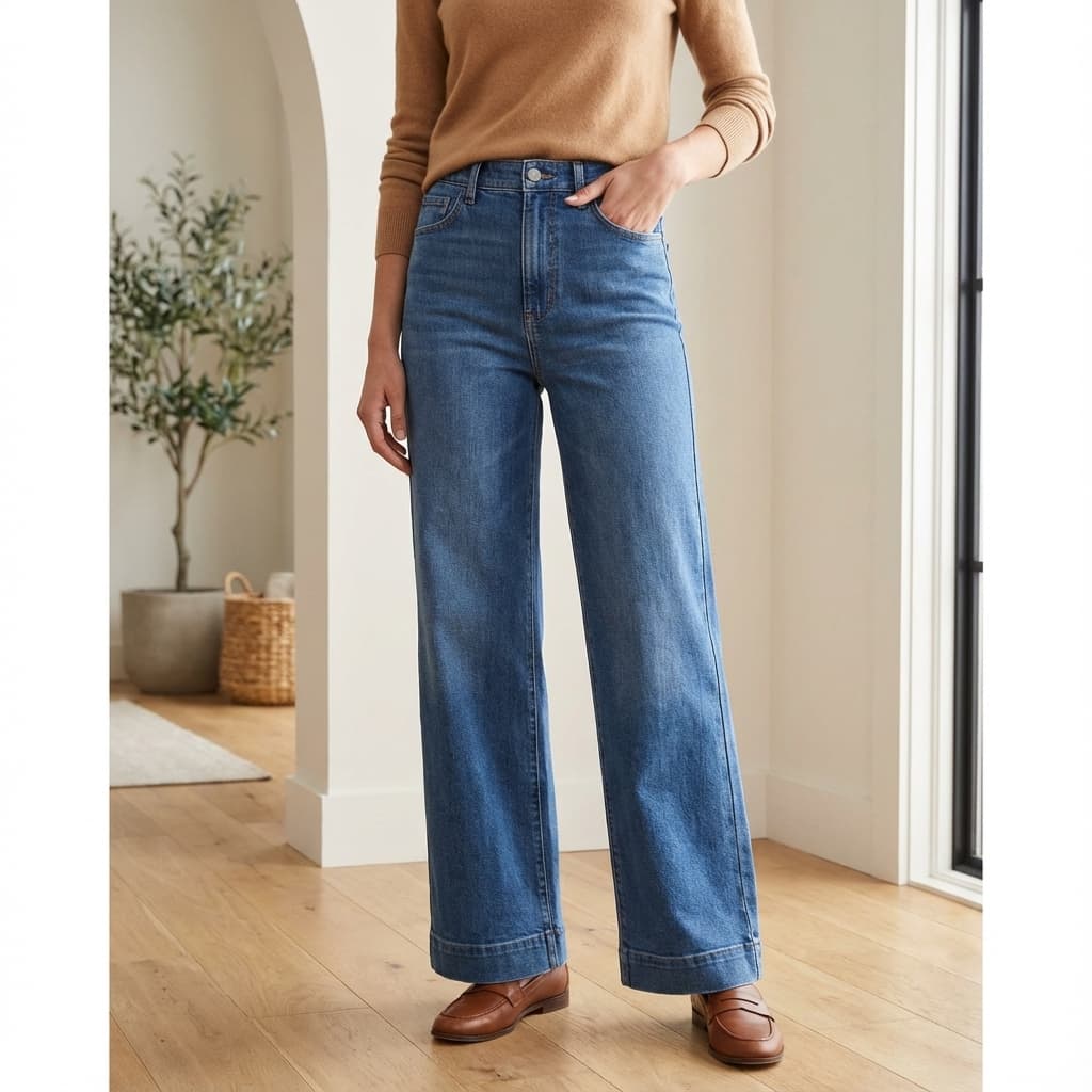 Wide-Leg Jeans